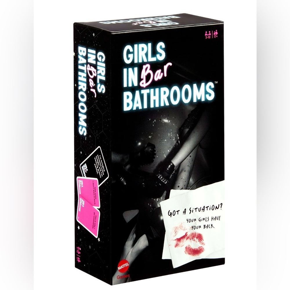 New Girls in Bar Bathrooms Adult Party Game for Girls / Bachelorette Bundle